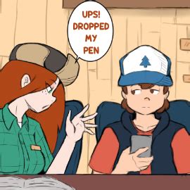 gravity falls doujin|Dropped the pen by Banjabu on Newgrounds.